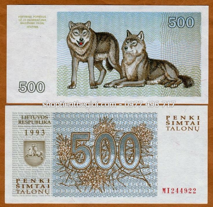 Lithuania 500 Talonu 1993 UNC