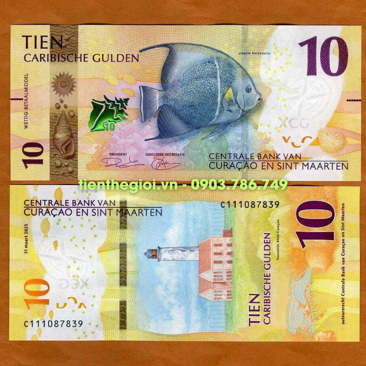 Curacao And S.T Maarten 10 Caribische Gulden 2025 UNC - SP008032