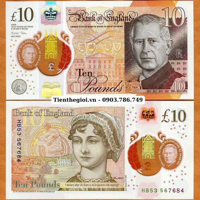British - Anh 10 pounds 2024 UNC polymer - SP008033 