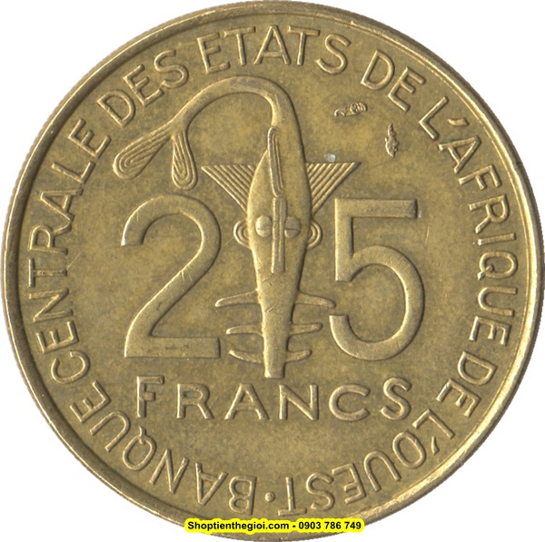 Xu West African States - Tây Phi 25 Francs 1980-2019 - SP002190