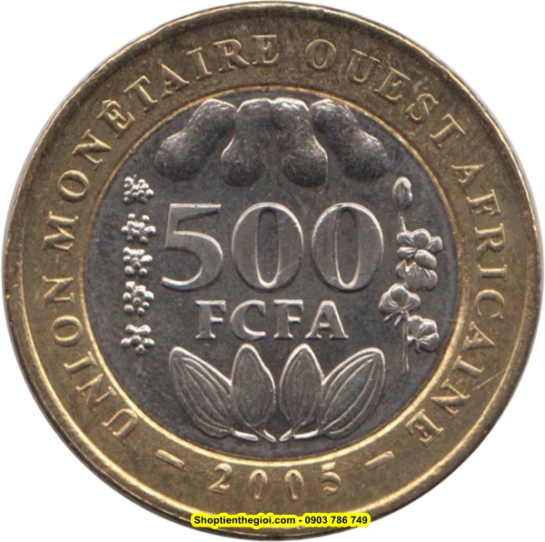 Xu West African States - Tây Phi 500 Francs CFA 2003-2010 - SP002189