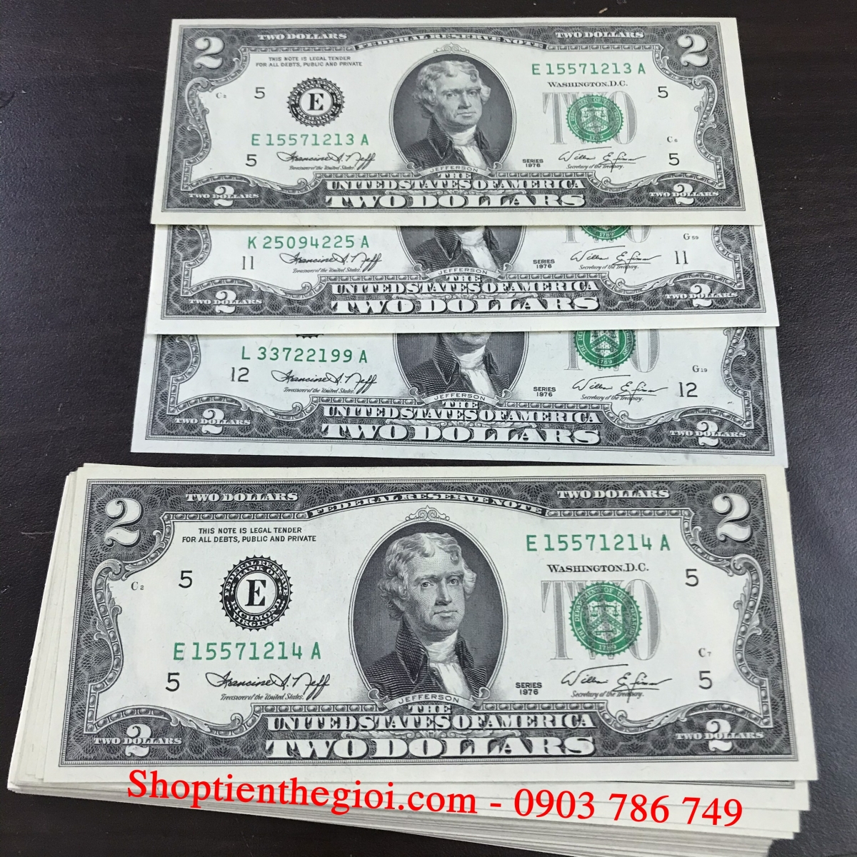 2USD 1976 mới 100% - USD006