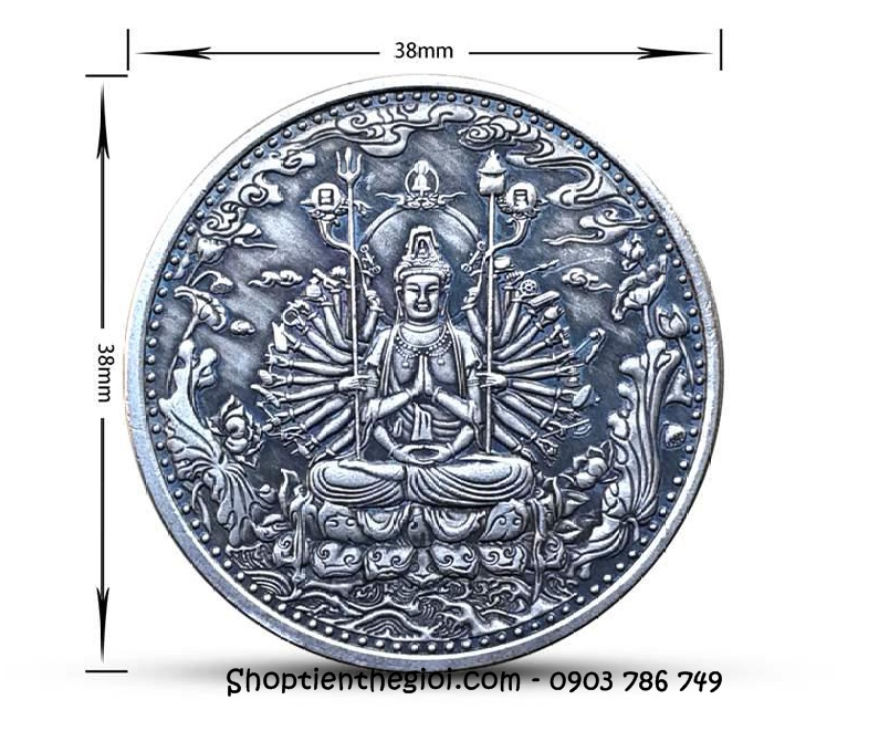 Xu Quán Thế Âm Bồ Tát Mạ Bạc - XLN010