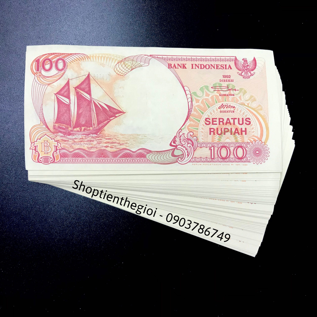 Indonesia 100 Rupiah 1992 UNC Thuận Buồm - TT000239