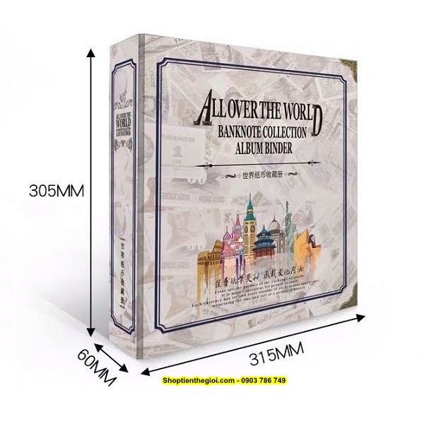 Bìa Album Đựng Tiền Quốc Tế - SP000848