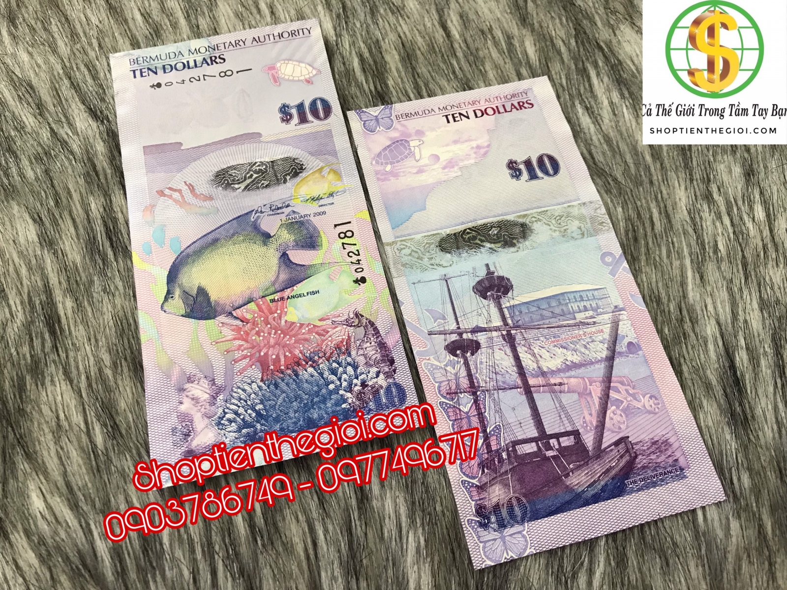 Bermuda 10 dollars 2009 UNC