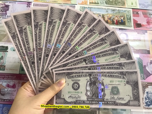 Tiền lưu niệm 1 triệu USD dạ quang - SP002397