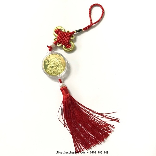 Dây treo may mắn xu hình Rồng - SP001138