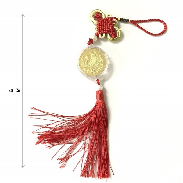 Dây treo may mắn xu hình Phụng (Phượng) - SP001141