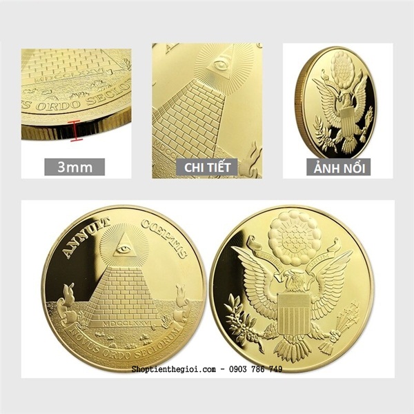 Xu Hình Kim Tử Tháp Con Mắt Đại Bàng Của Mỹ - SP002414