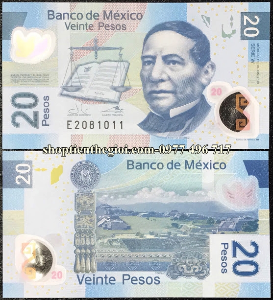 Mexico 20 Pesos 2012 UNC Polymer