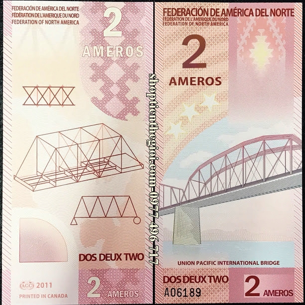 Federation Of North America 2 Ameros 2011 UNC Polymer