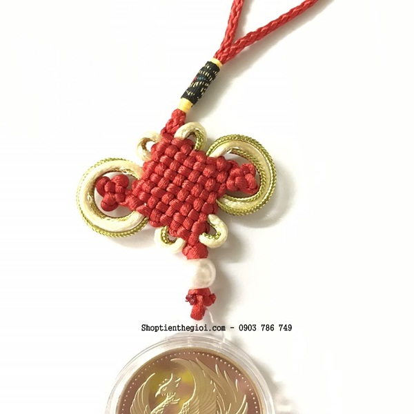 Dây treo may mắn xu hình Phụng (Phượng) - SP001141