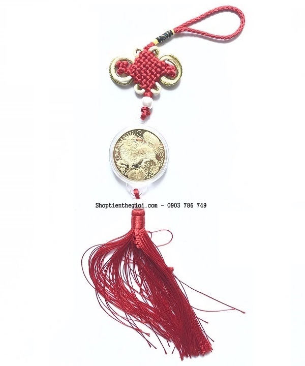 Dây treo may mắn xu hình con Lân - SP001140