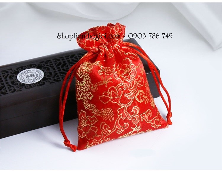 Túi Gấm Long Phụng size nhỏ 7x9cm - SP000046