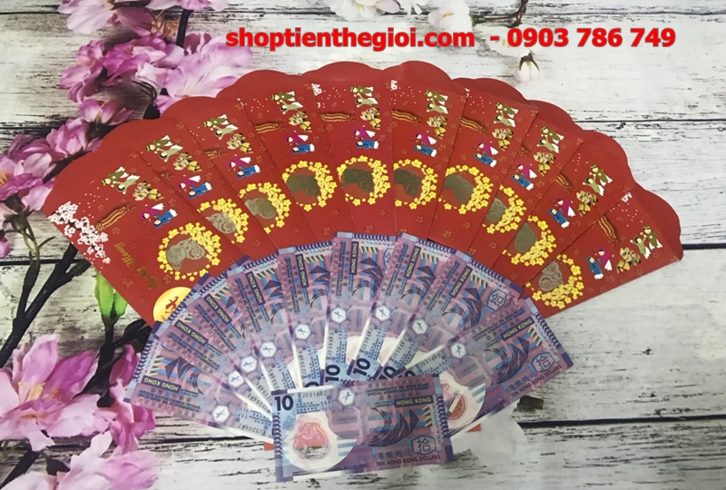 Combo 5 tờ 10 dola hongkong