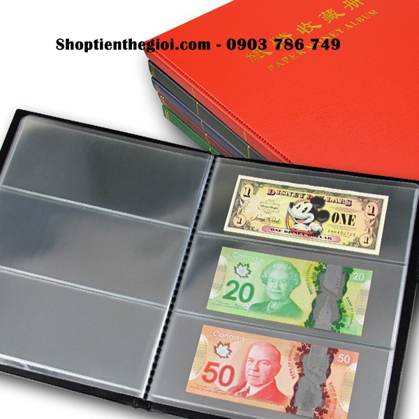 Album tiền giấy 20 phơi 3 ngăn trong - AB000001