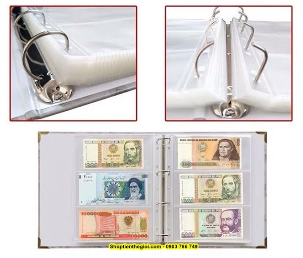 Bìa Album Đựng Tiền Quốc Tế - SP000848