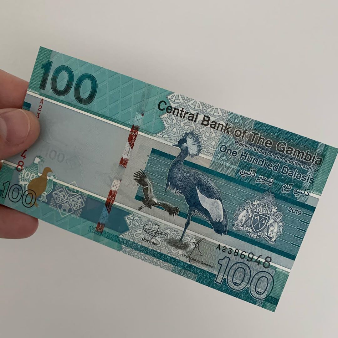 Gambia 100 Dalasis 2019 UNC