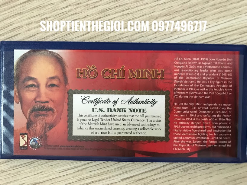 Tiền 2USD in màu hồ chí minh