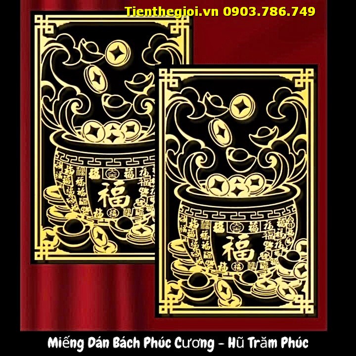 Miếng Dán Bách Phúc Cương - Hũ Trăm Phúc