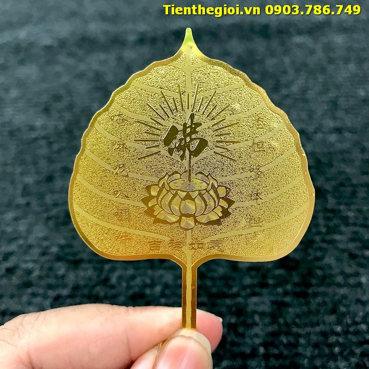 Lá Bồ Đề Quan Âm Mạ Vàng