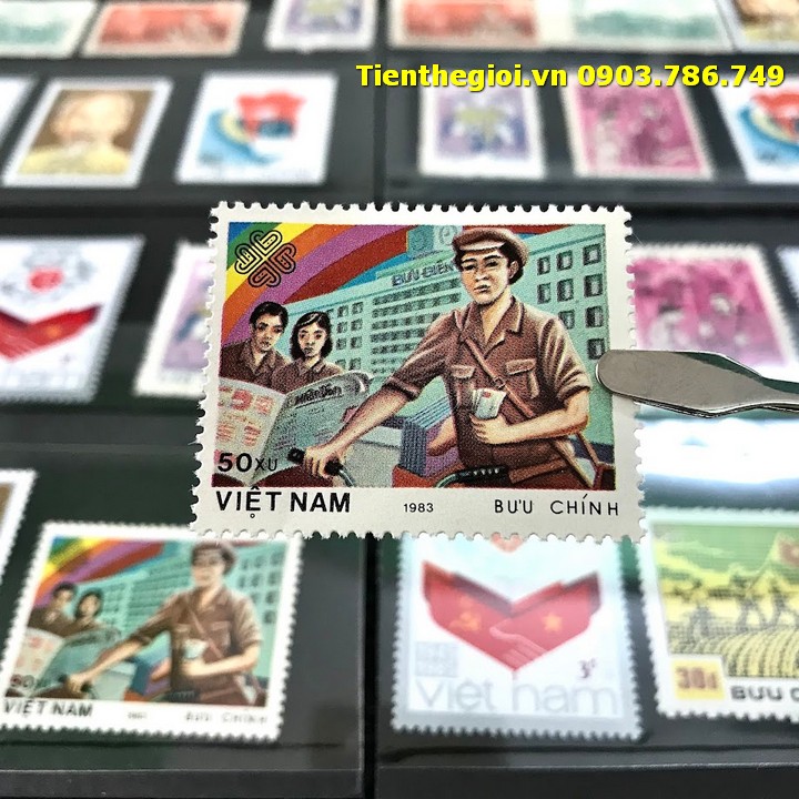 Bộ 8 tem Việt Nam Chủ đề Bác Hồ tem Ngẫu Nhiên