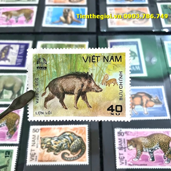 Bộ 8 tem Việt Nam Chủ đề Con Vật