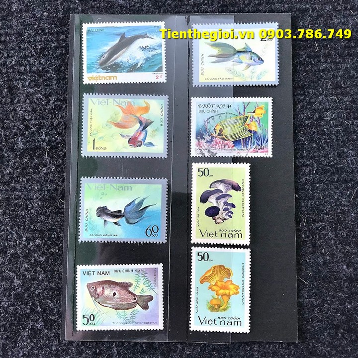 Bộ 8 tem Việt Nam Chủ đề Cá Nấm