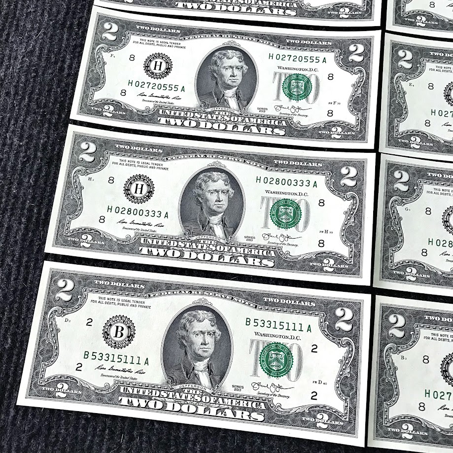 Bộ 2usd 2013 tam hoa 0 - 9