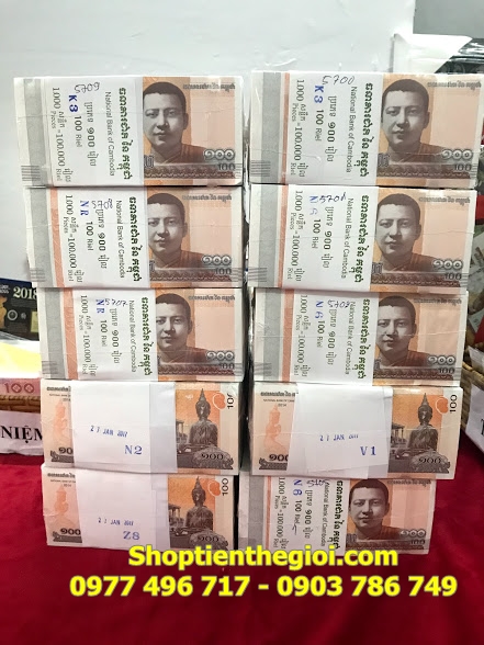 Tiền lì xì hình Đức Phật Campuchia