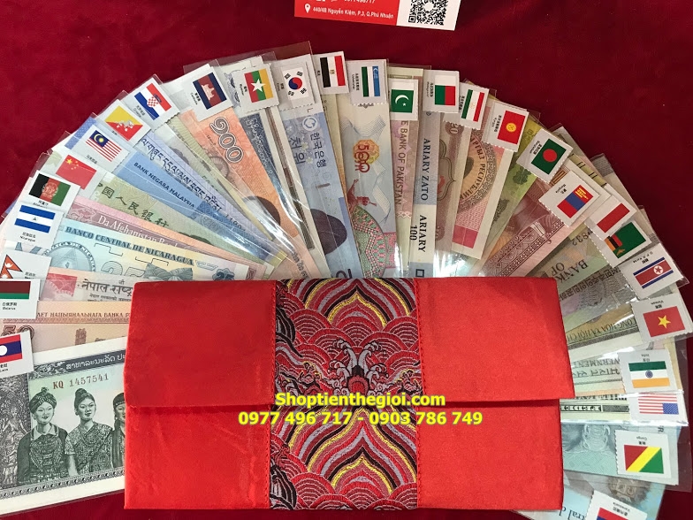 bộ tiền 52 tờ 28 nước