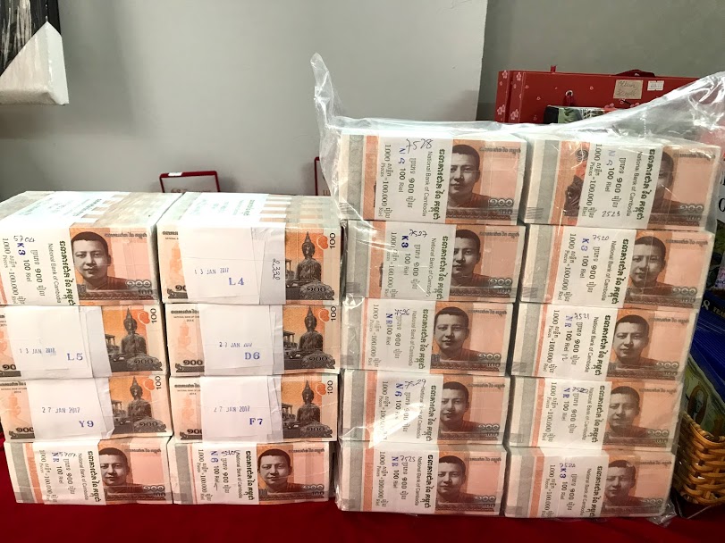 Tiền lì xì hình Đức Phật Campuchia