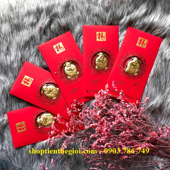 bao lì xì mạ vàng 24k