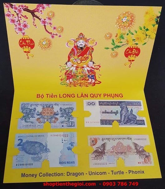 bộ tiền tứ linh long lân quy phụng