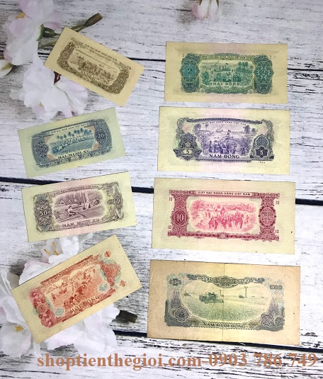 Bộ 8 tờ tiền Viêt Nam Dân Chủ 1966 - SP000018