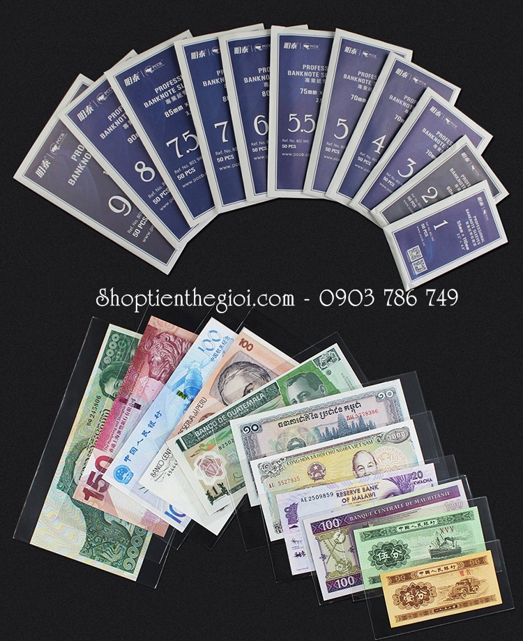 Túi OPP Đựng Tiền Giấy Nhiều Size 
