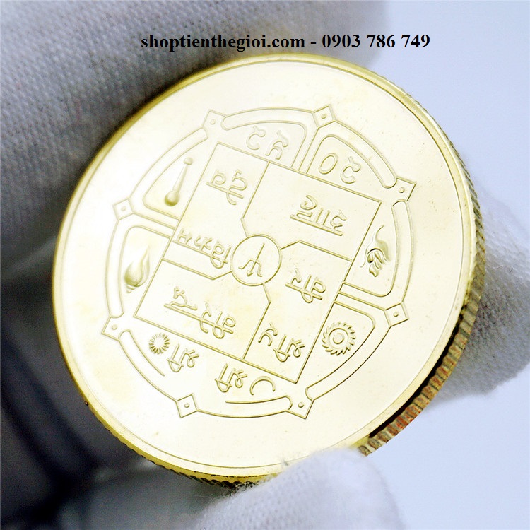 tiền xu hình Phật 