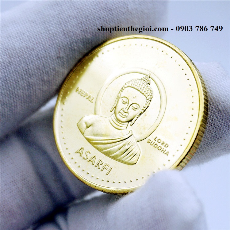 tiền xu hình Phật 