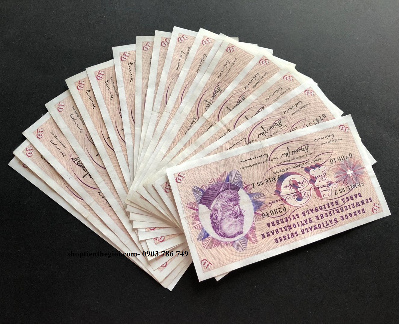 Thụy Sĩ 10 Francs 1963 cũ