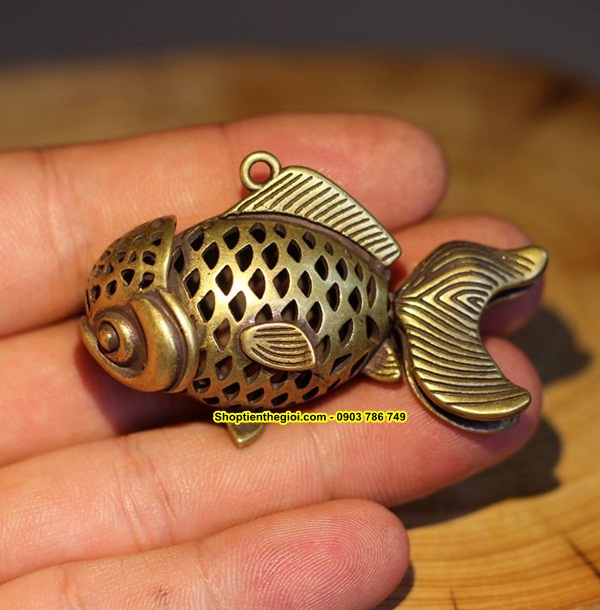 MÓC KHÓA ĐỒNG CÁ CHÉP ĐAN LƯỚI - SP001526