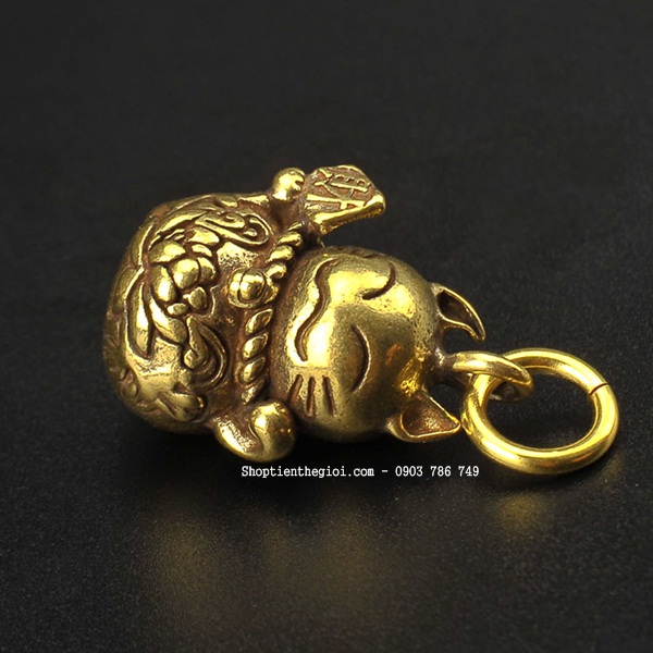 Tượng Đồng Móc Khóa Mèo Thần Tài - SP002429