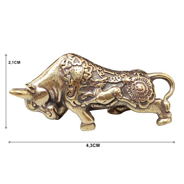 MÓC KHÓA TƯỢNG ĐỒNG BÒ HÚC - SP001522