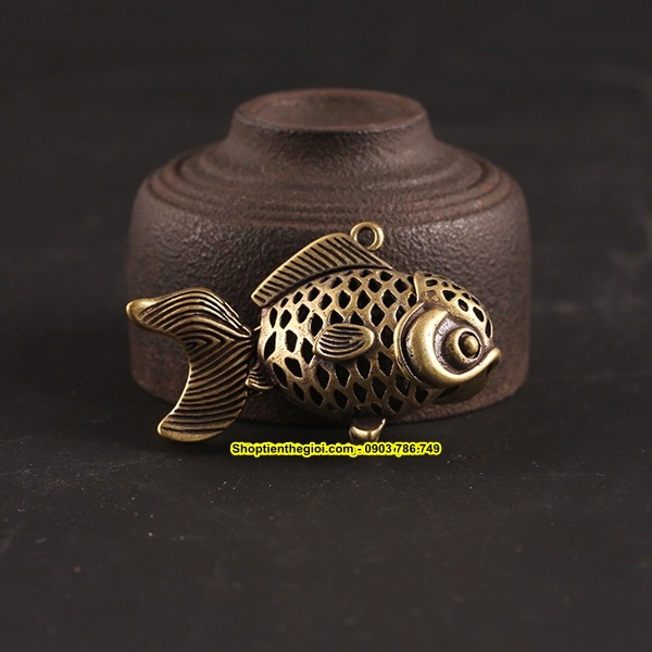 MÓC KHÓA ĐỒNG CÁ CHÉP ĐAN LƯỚI - SP001526