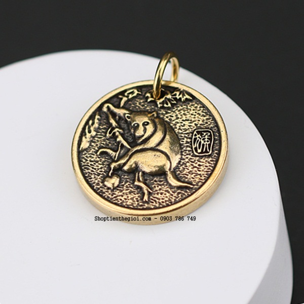 Mặt Đồng Xu Đồng Hình Con Khỉ - SP002438