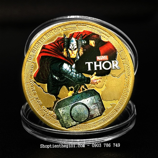 Xu Avengers Marvel Siêu Anh Hùng Thor Mạ Vàng - SP002465