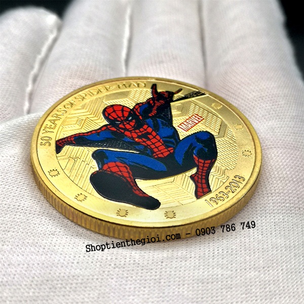 Xu Avengers Marvel Siêu Anh Hùng Người Nhện Mạ Vàng - SP002462