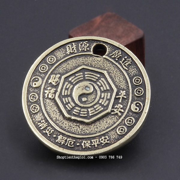 Mặt Đồng Xu Đồng Hình Con Rồng - SP002434