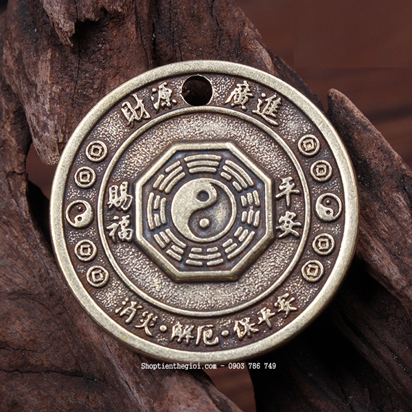Mặt Đồng Xu Đồng Hình Con Trâu - SP002431