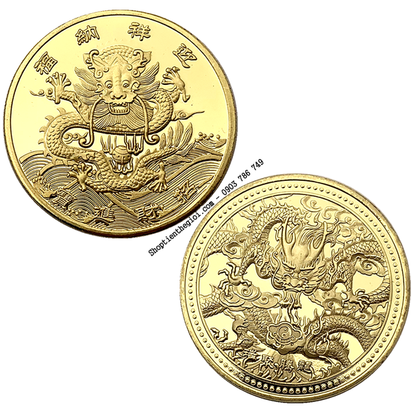 Dây treo may mắn xu hình Rồng - SP001138